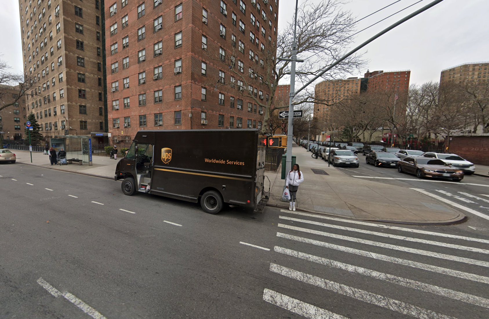 back end of a pull-out bus stop